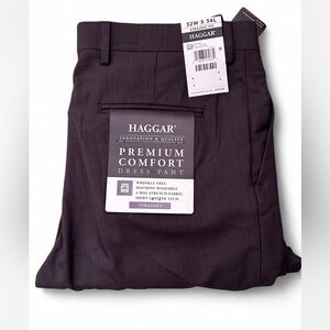 Haggar Men's Premium Comfort Dress Pants- Dark Gray. 32x34